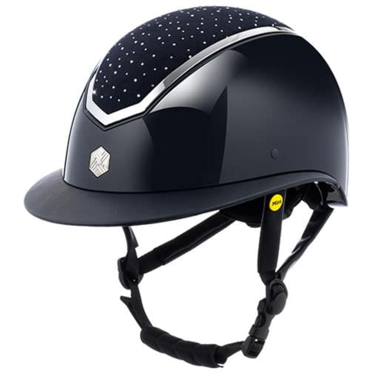Charles Owen Casco Kylo Crystal Wide Peak MIPS Navy Gloss/Silver