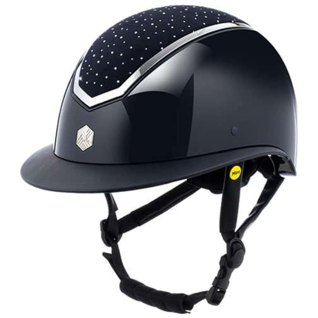Charles Owen Casco Kylo Crystal Wide Peak MIPS Navy Gloss/Silver
