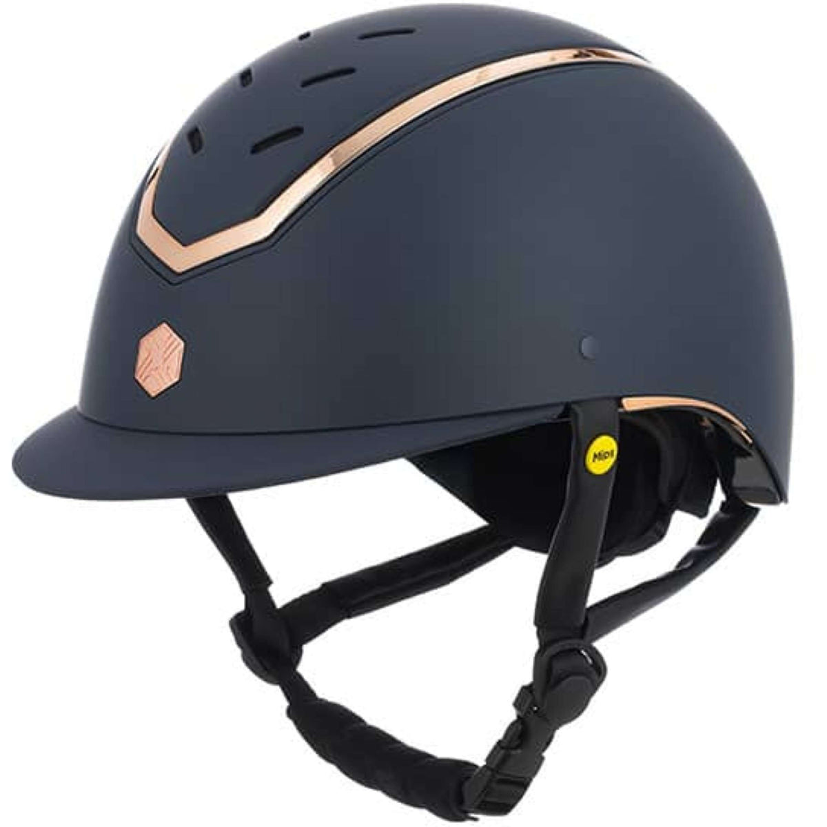 Charles Owen Gorra Kylo MIPS Navy Matte/Rose Gold