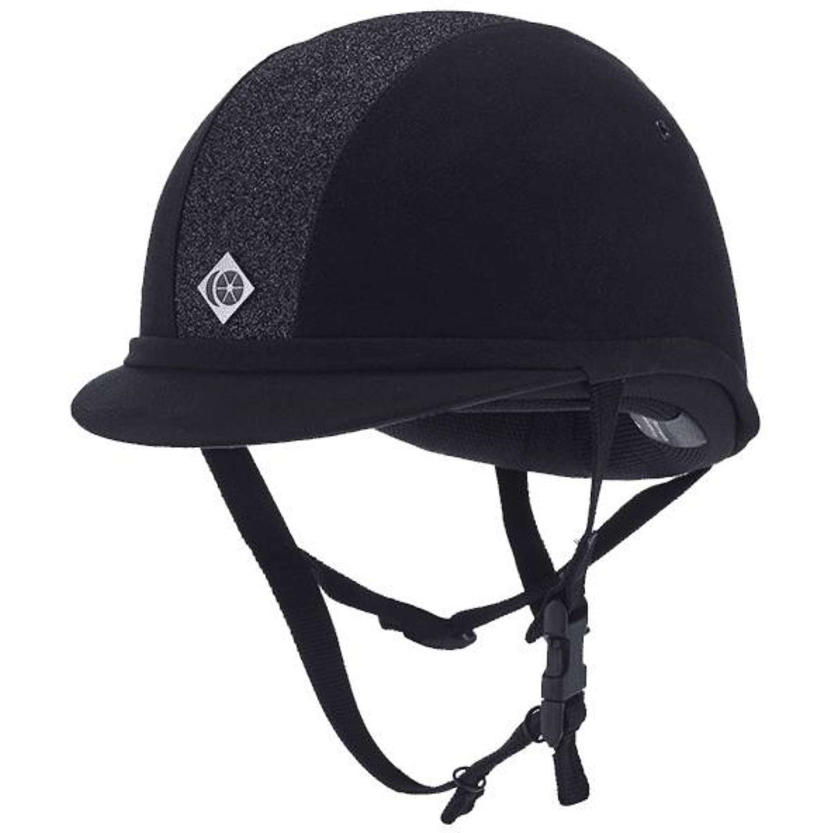 Charles Owen Casco de Seguridad YR8 Ronda central brillante Navy