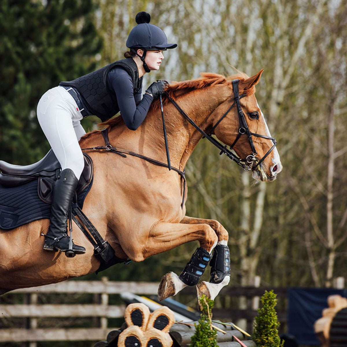 Charles Owen Protector corporal HEXA Niños Negro