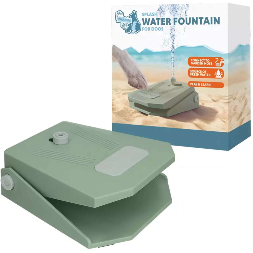 CoolPets Fuente Splash Aqua Verde Oliva