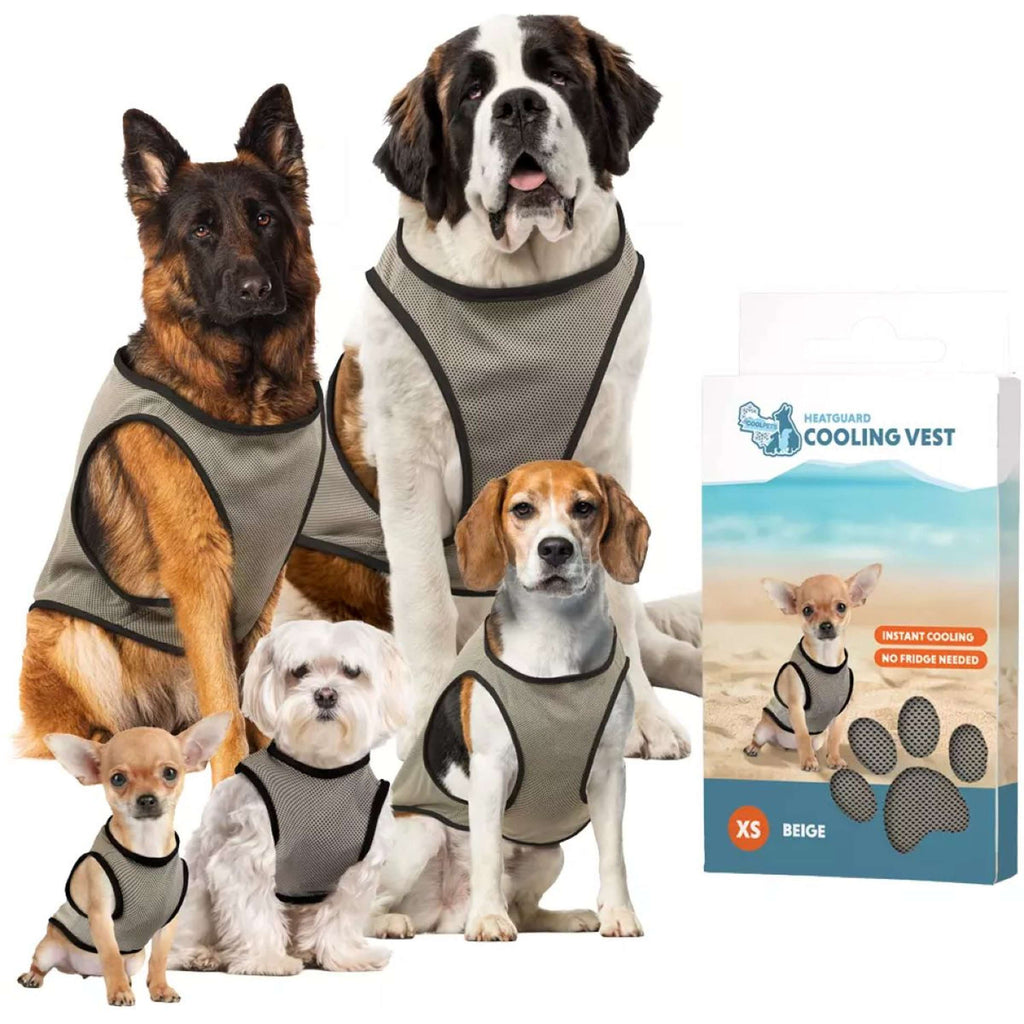 CoolPets Abrigo para Perro Cooling Beige Gris