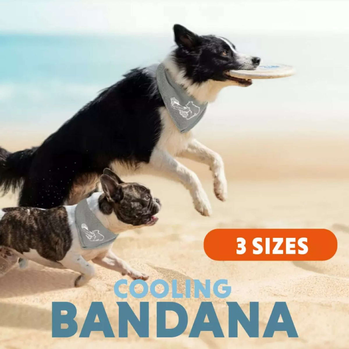 CoolPets Bandana Cooling Beige