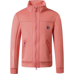 Covalliero Sudadera con capucha y cremallera SS25 Coral