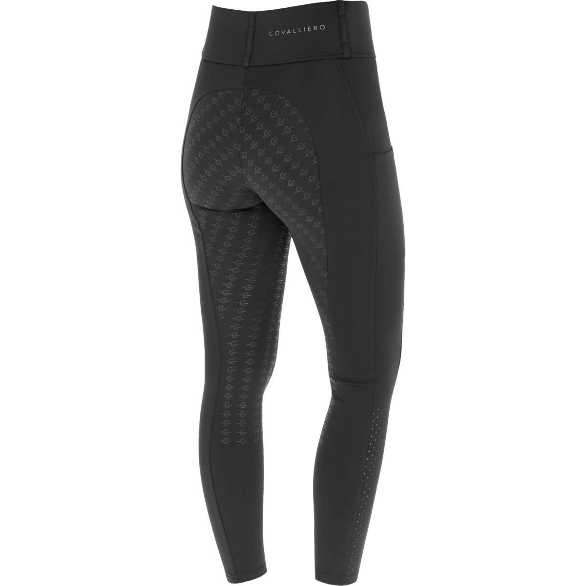 Covalliero Legging de Equitación Compression Full Grip SS25 Negro
