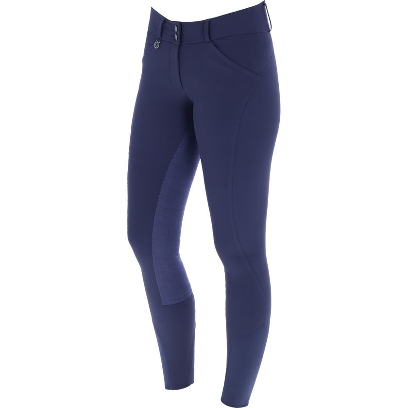Covalliero Pantalones Premium Leather Full Grip SS25 Dark Navy