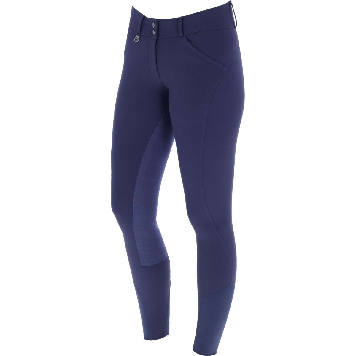 Covalliero Pantalones Premium Leather Full Grip SS25 Dark Navy