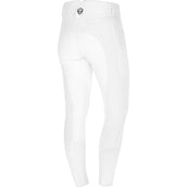 Covalliero Pantalón de Equitación Premium Leather Full Grip SS25 Blanco