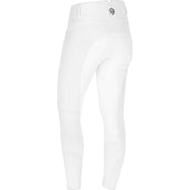 Covalliero Pantalón de Equitación Premium Leather Full Grip SS25 Blanco