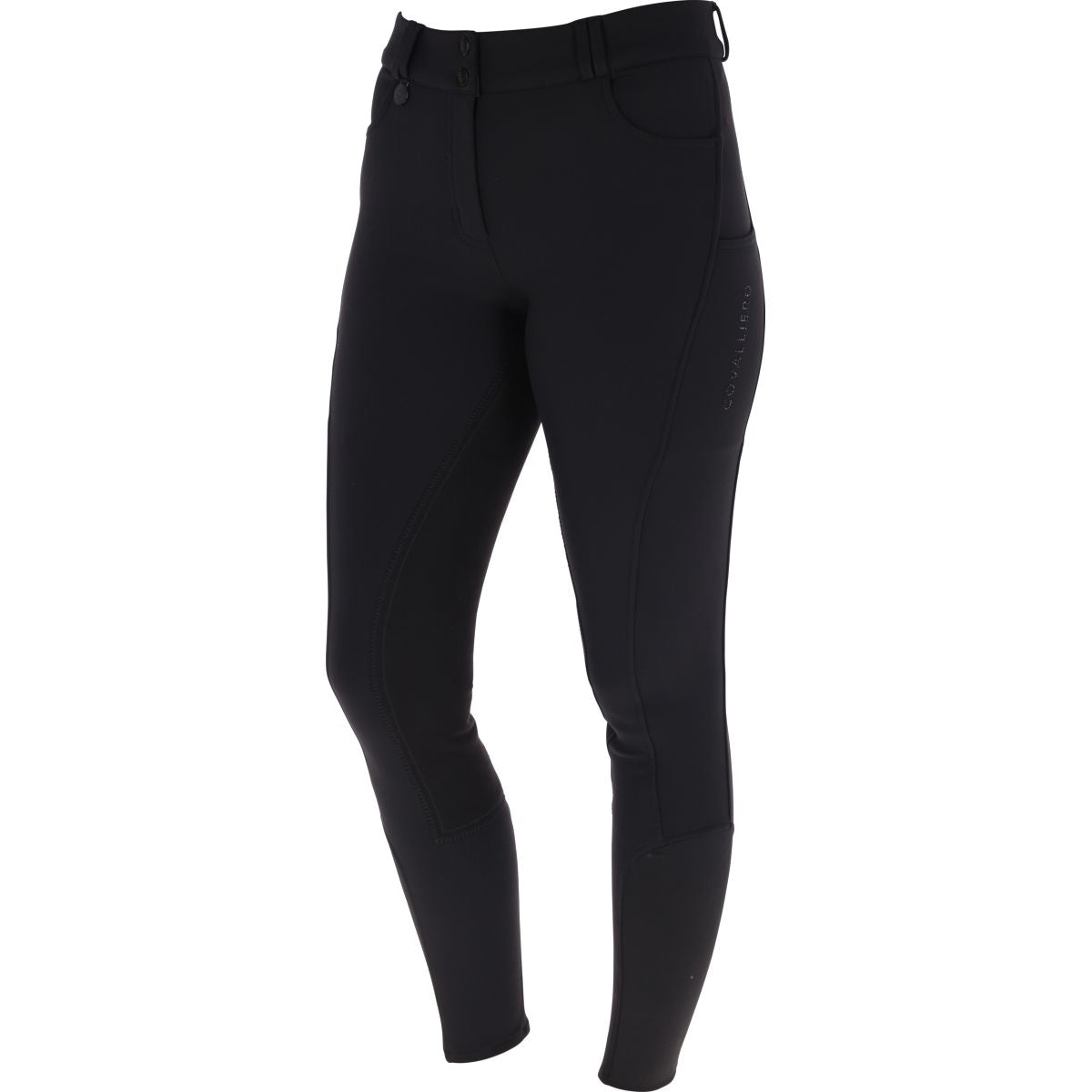 Covalliero Pantalón de Equitación AW25 Leather Full Grip Negro