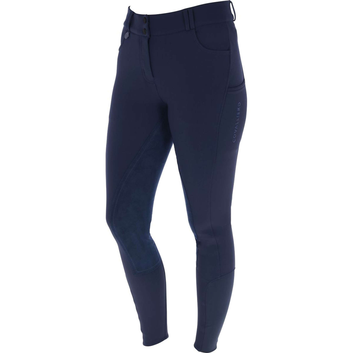 Covalliero Pantalón de Equitación AW25 Leather Full Grip Dark Navy