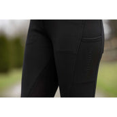 Covalliero Pantalón de Equitación AW25 Leather Full Grip Negro