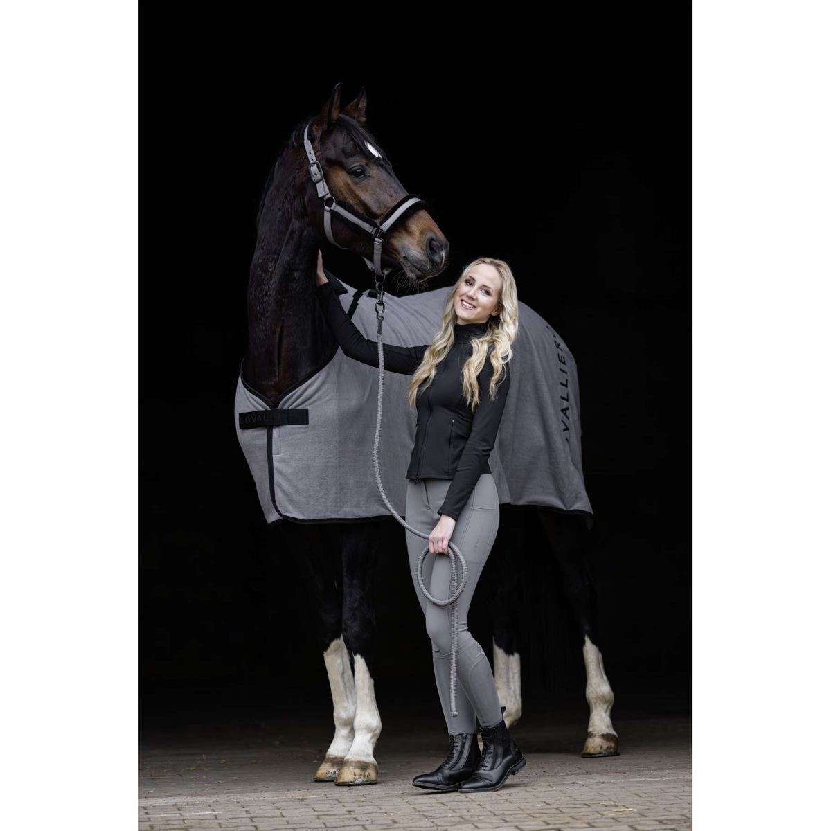 Covalliero Pantalón de Equitación AW25 Full Grip Steel Grey