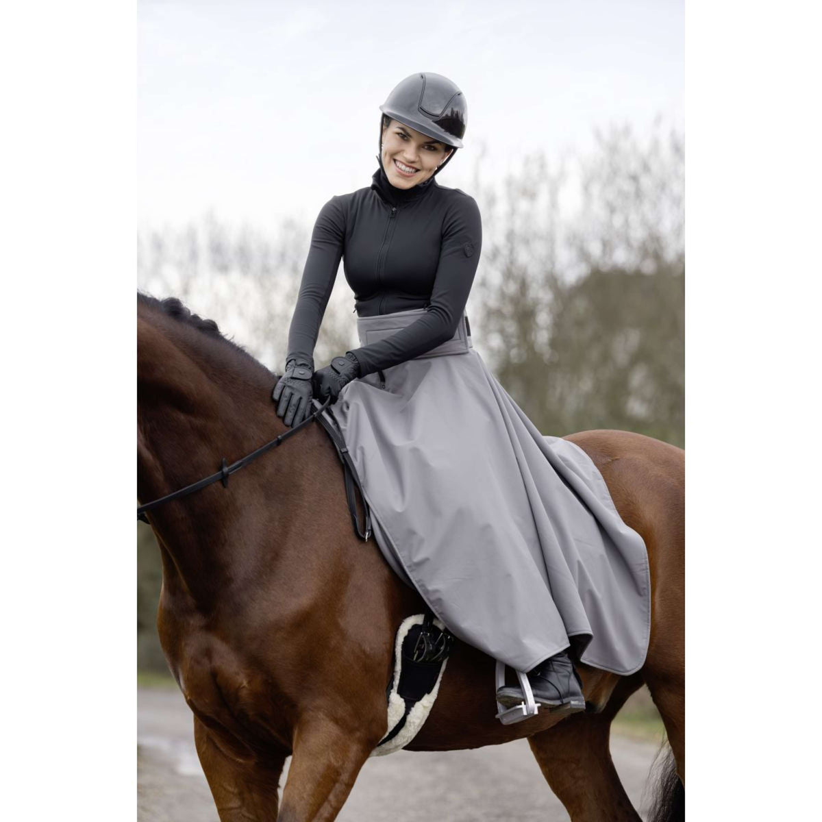 Covalliero Falda de Equitación Thermal AW25 Steel Grey