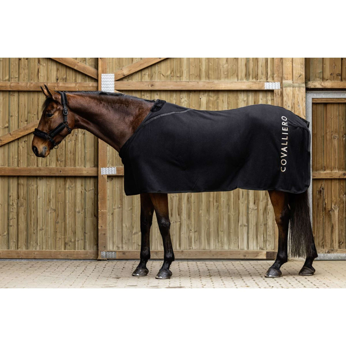 Covalliero Manta de Forro Polar AW25 Negro