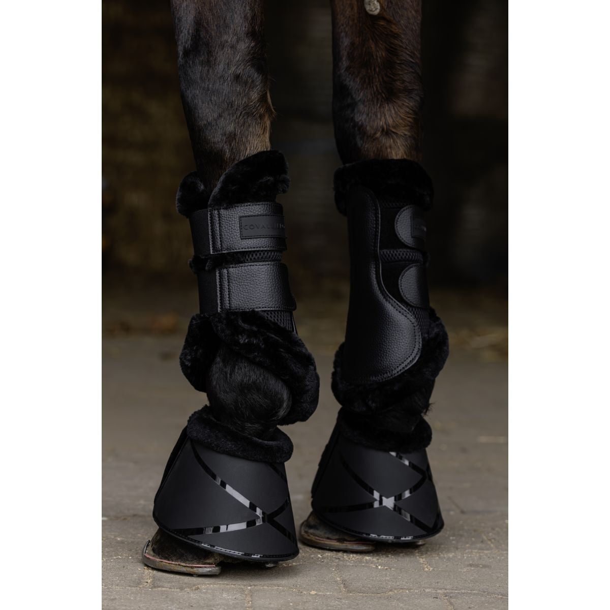 Covalliero Protectores de piernas AW25 Negro