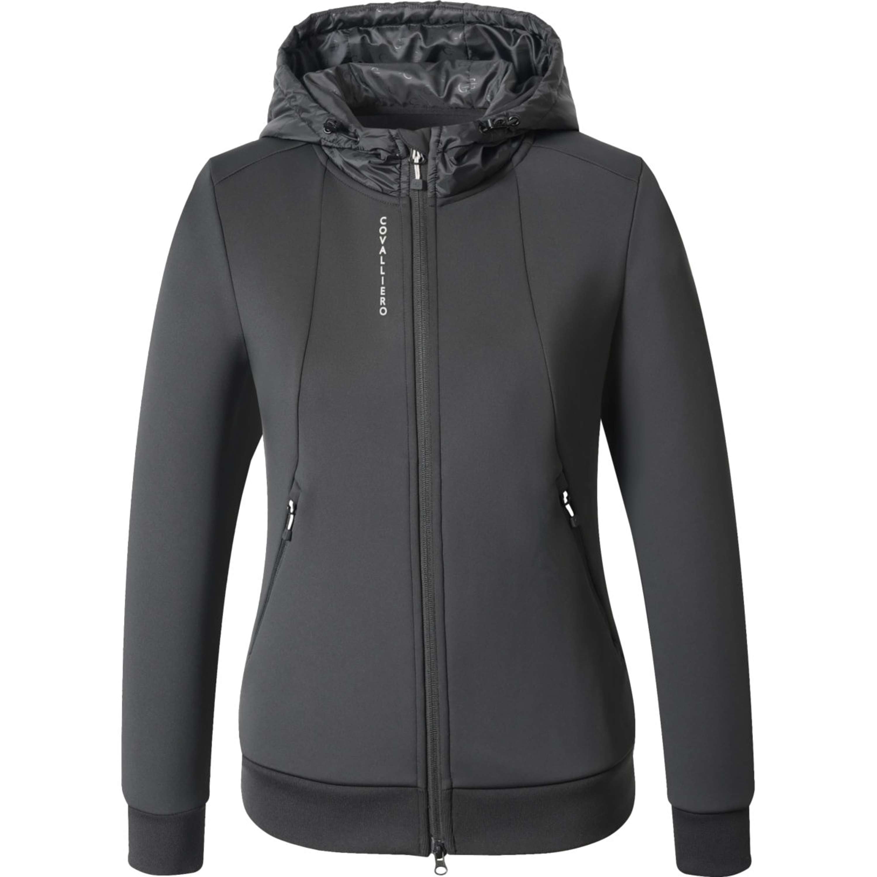 Covalliero Sudadera con capucha y cremallera AW26 Negro