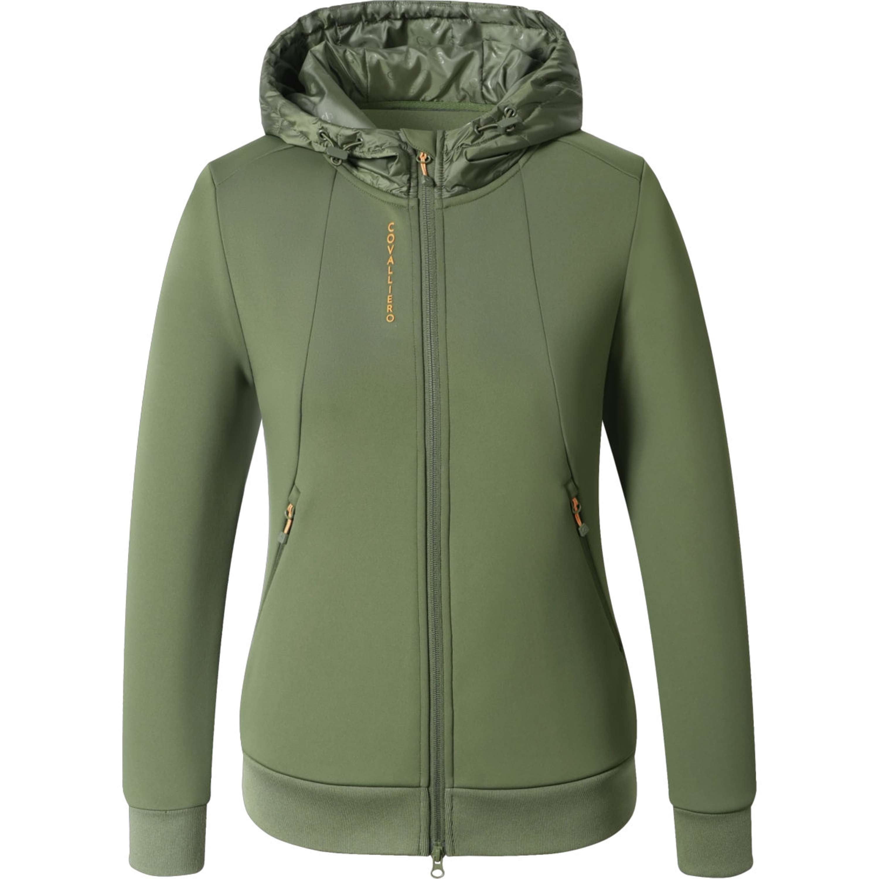 Covalliero Sudadera con capucha y cremallera AW26 Forest Green