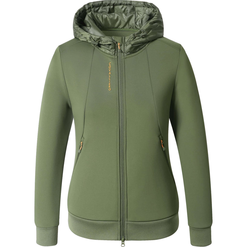 Covalliero Sudadera con capucha y cremallera AW26 Forest Green