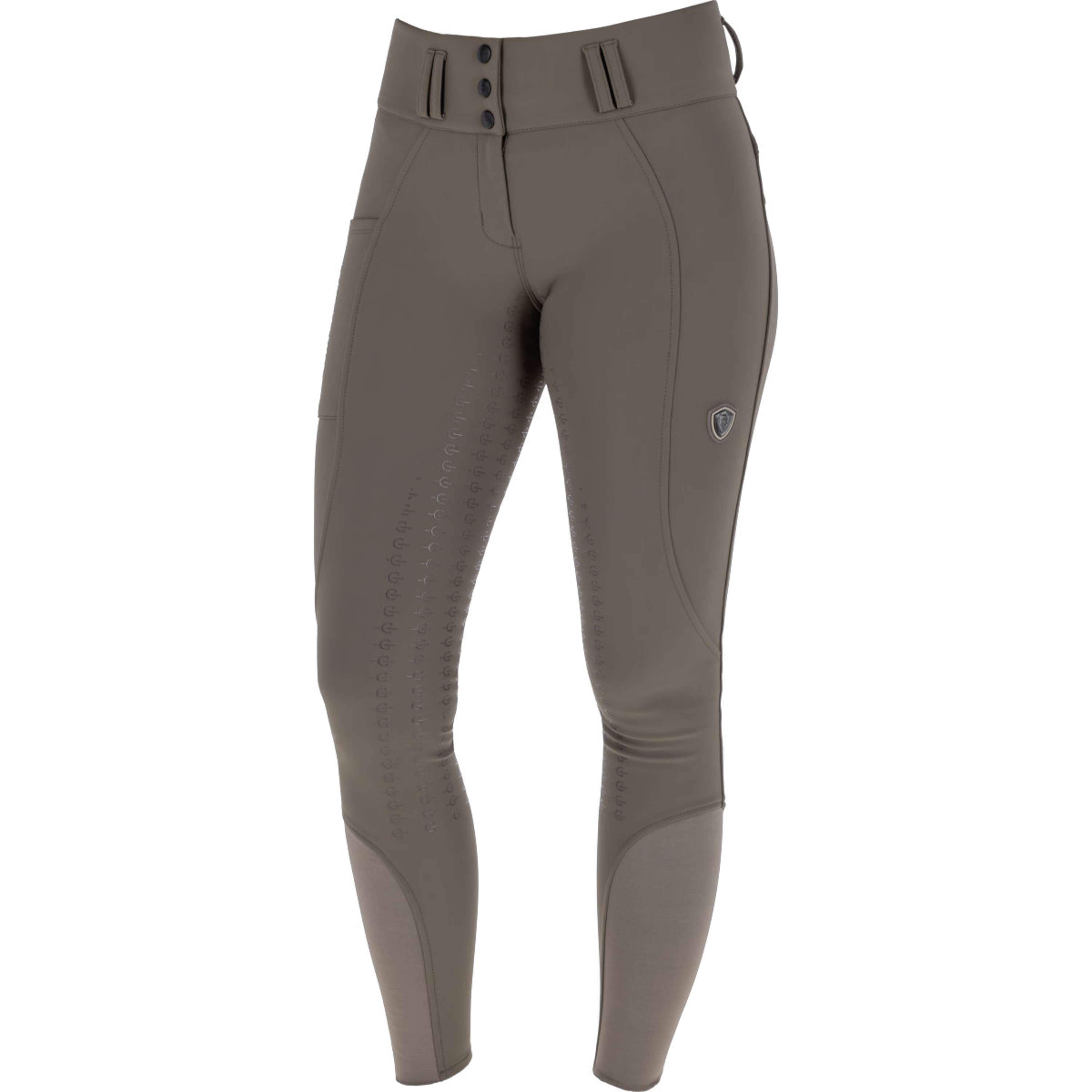 Covalliero Pantalón de Equitación Hight Waist Full Grip AW26 Milky Chocolate