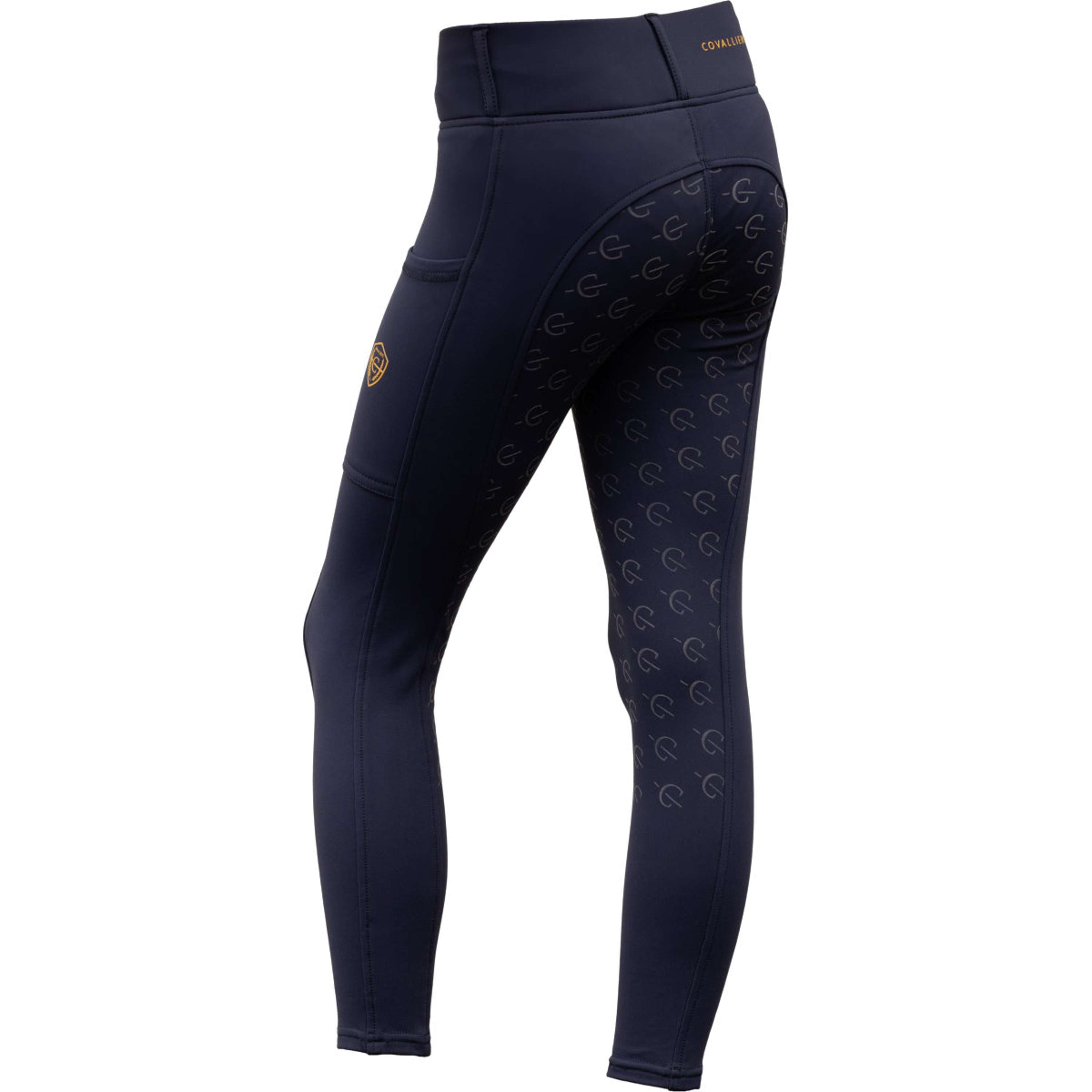 Covalliero Legging de Equitación Full Grip AW26 Kids Dark Navy