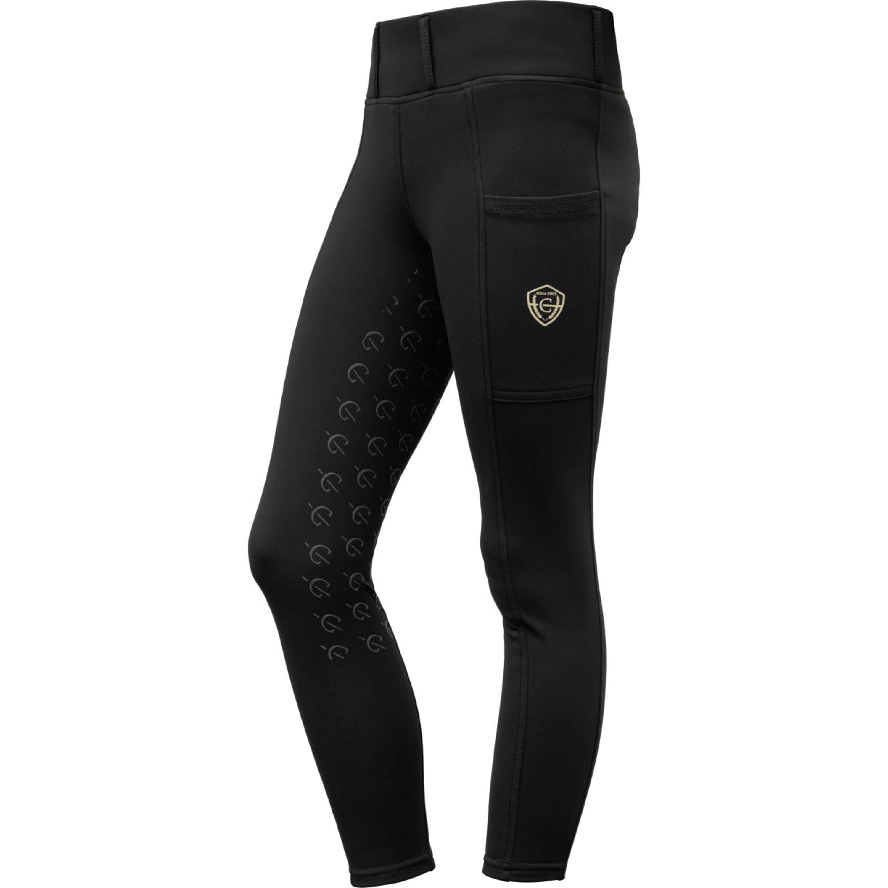 Covalliero Legging de Equitación Full Grip AW26 Kids Negro