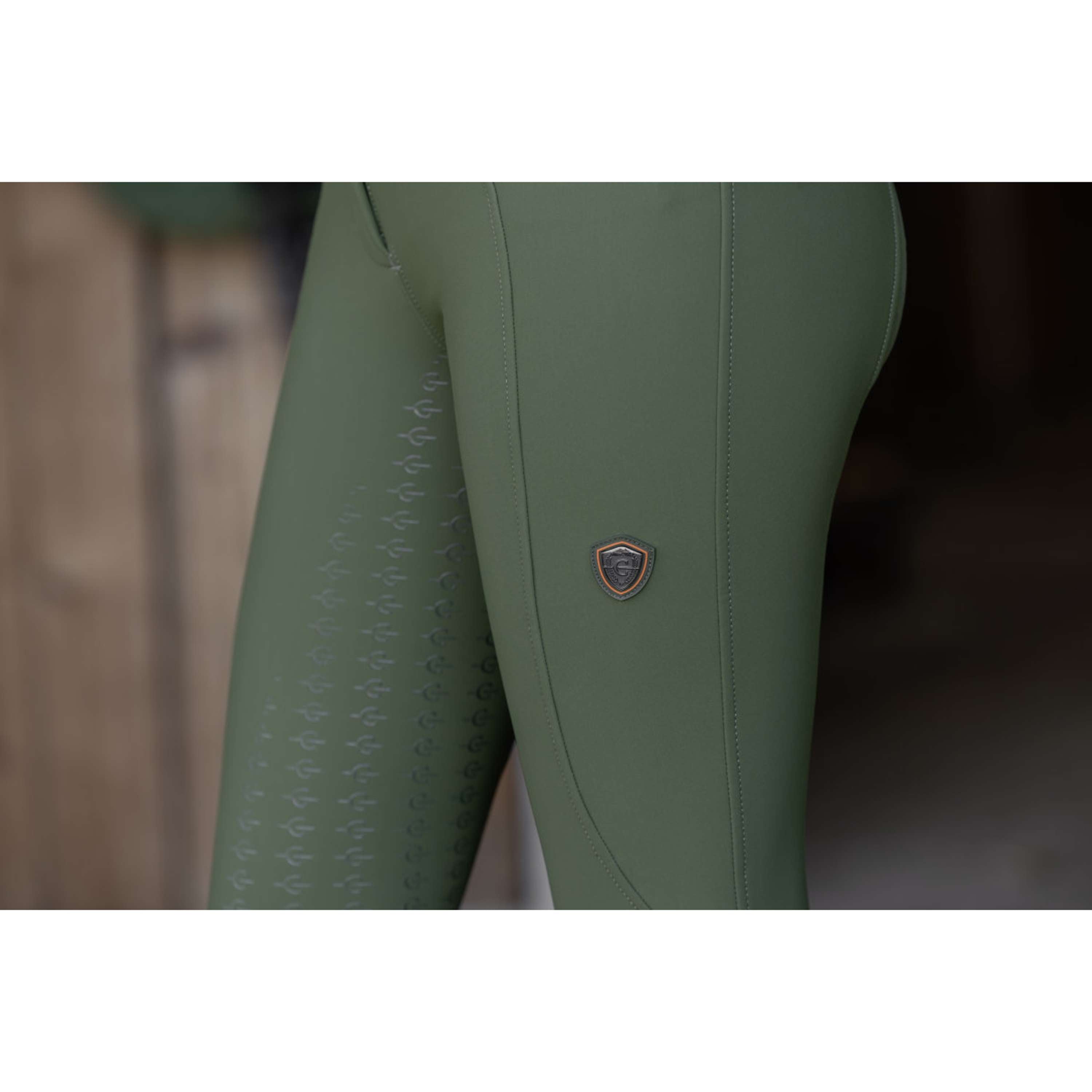 Covalliero Pantalón de Equitación Hight Waist Full Grip AW26 Forest Green