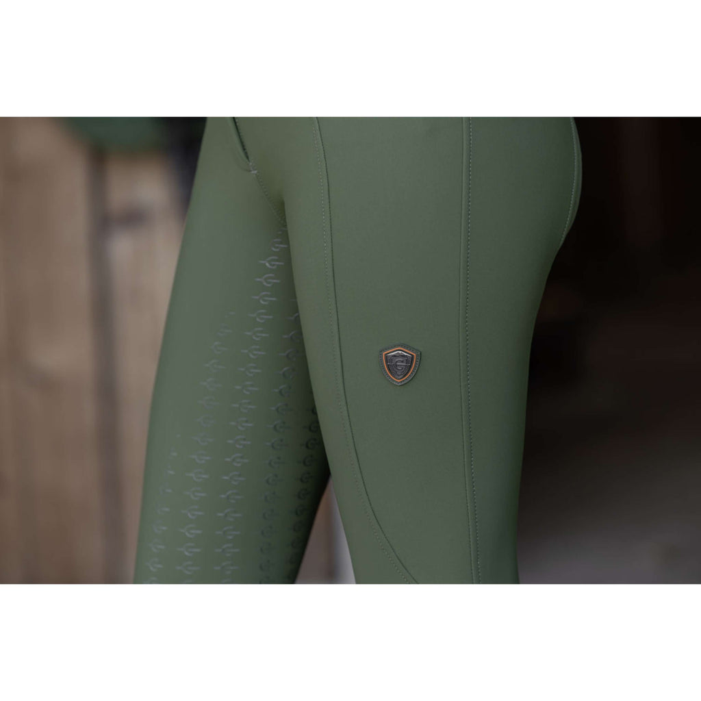 Covalliero Pantalón de Equitación Hight Waist Full Grip AW26 Forest Green