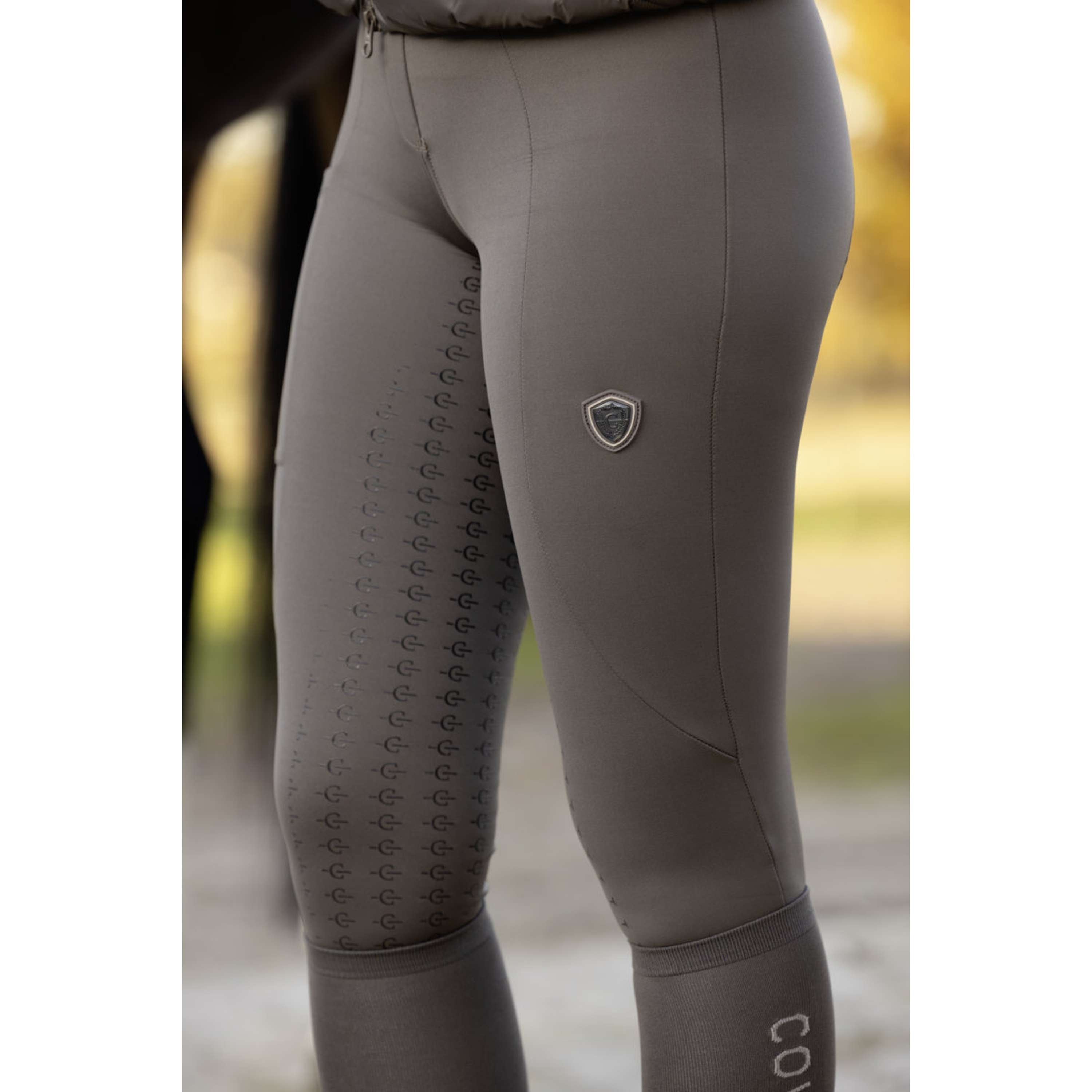 Covalliero Legging de Equitación Full Grip AW26 Milky Chocolate