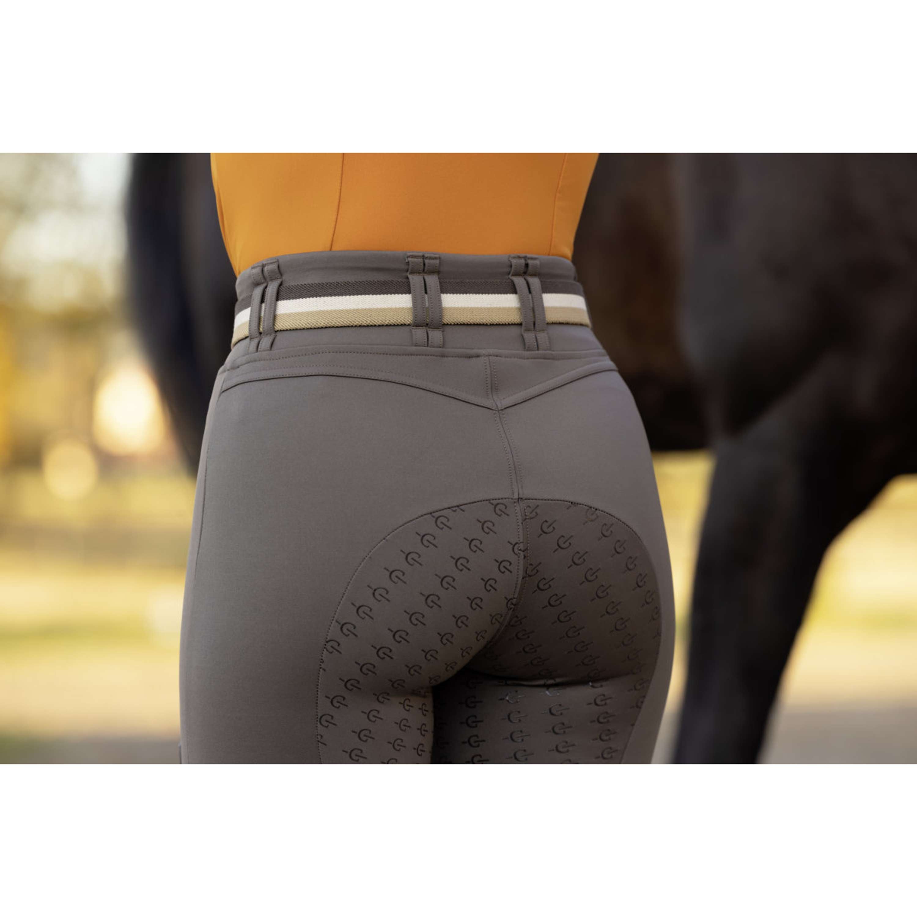 Covalliero Legging de Equitación Full Grip AW26 Milky Chocolate