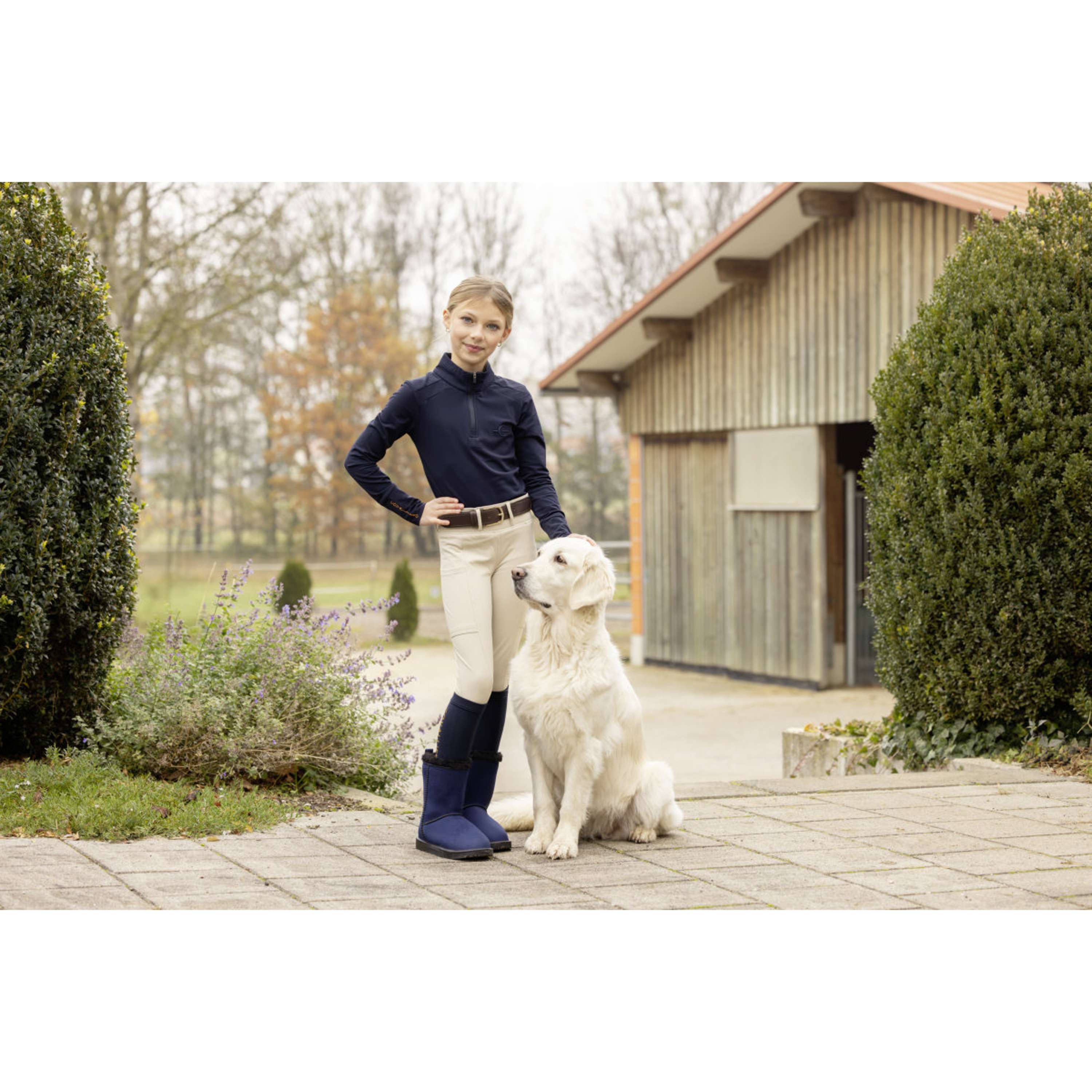 Covalliero Legging de Equitación Full Grip AW26 Kids Beige