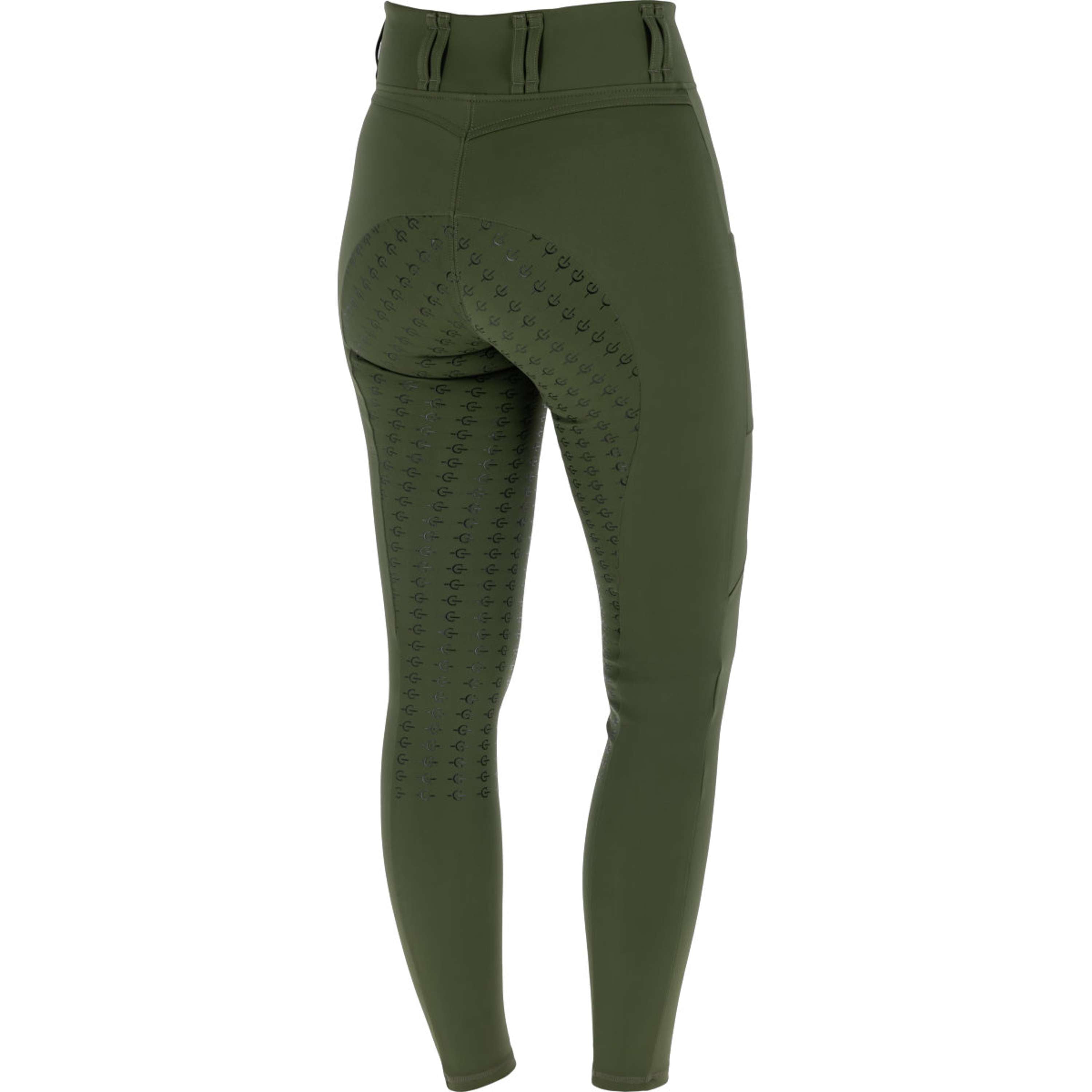 Covalliero Legging de Equitación Full Grip AW26 Forest Green