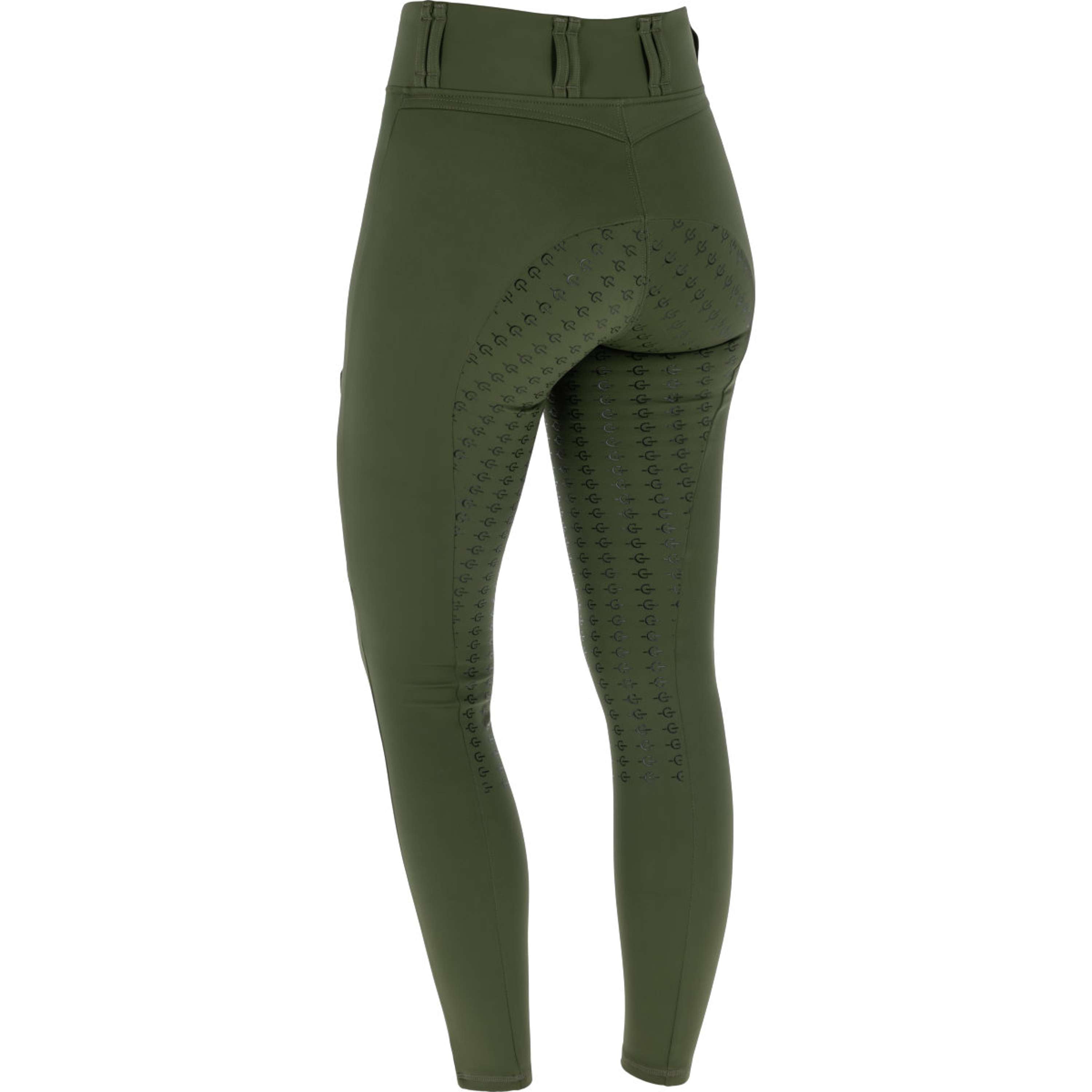 Covalliero Legging de Equitación Full Grip AW26 Forest Green