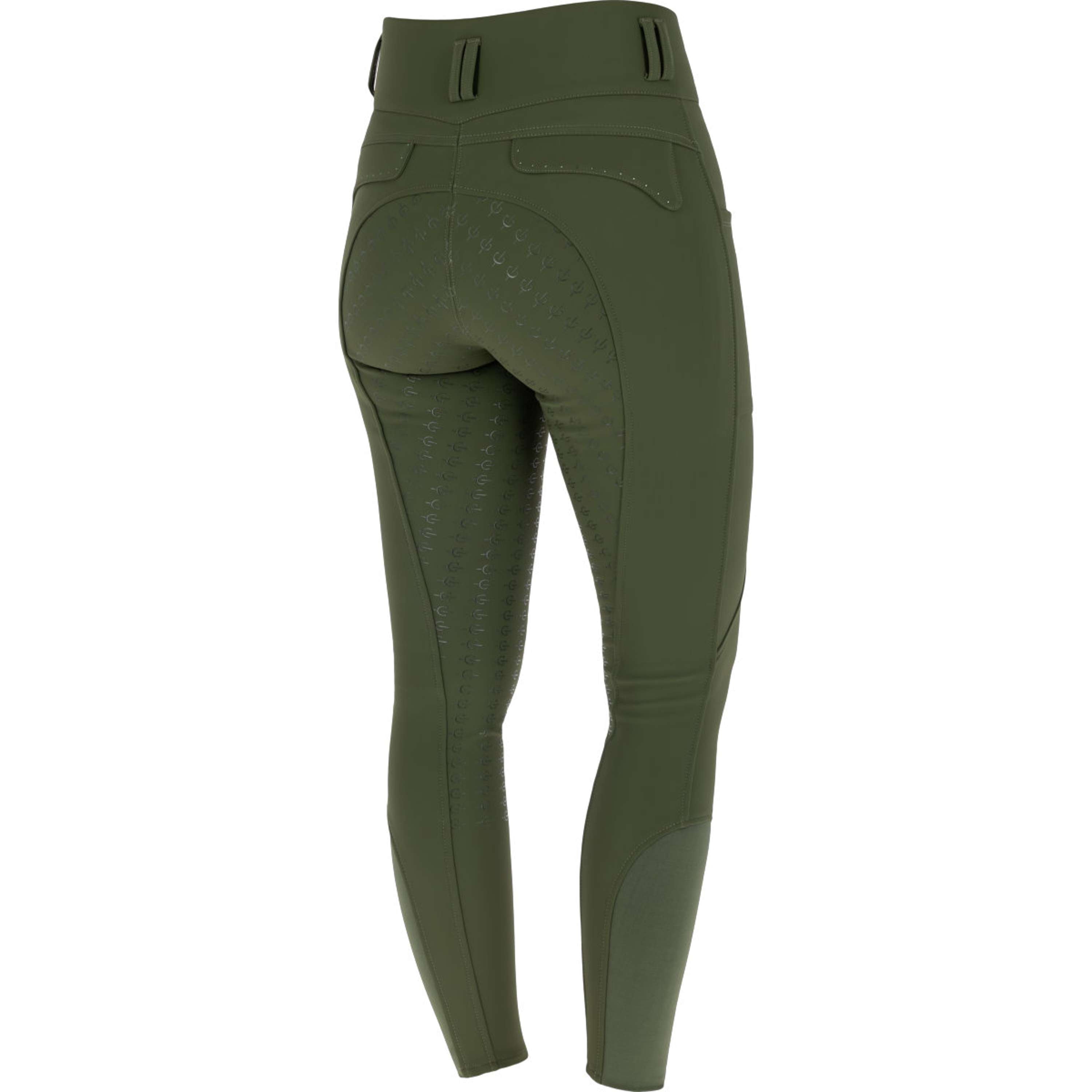 Covalliero Pantalón de Equitación Hight Waist Full Grip AW26 Forest Green