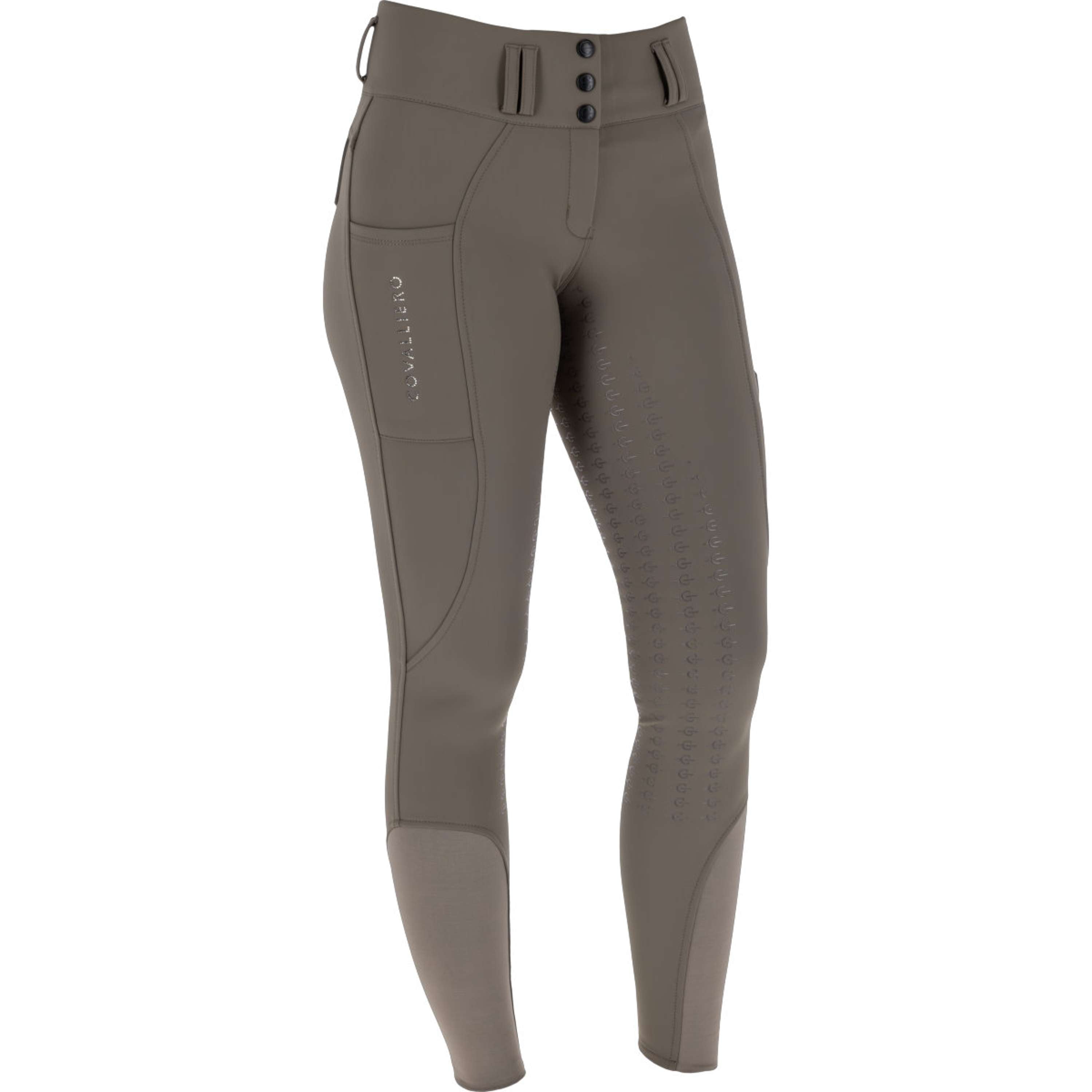 Covalliero Pantalón de Equitación Hight Waist Full Grip AW26 Milky Chocolate