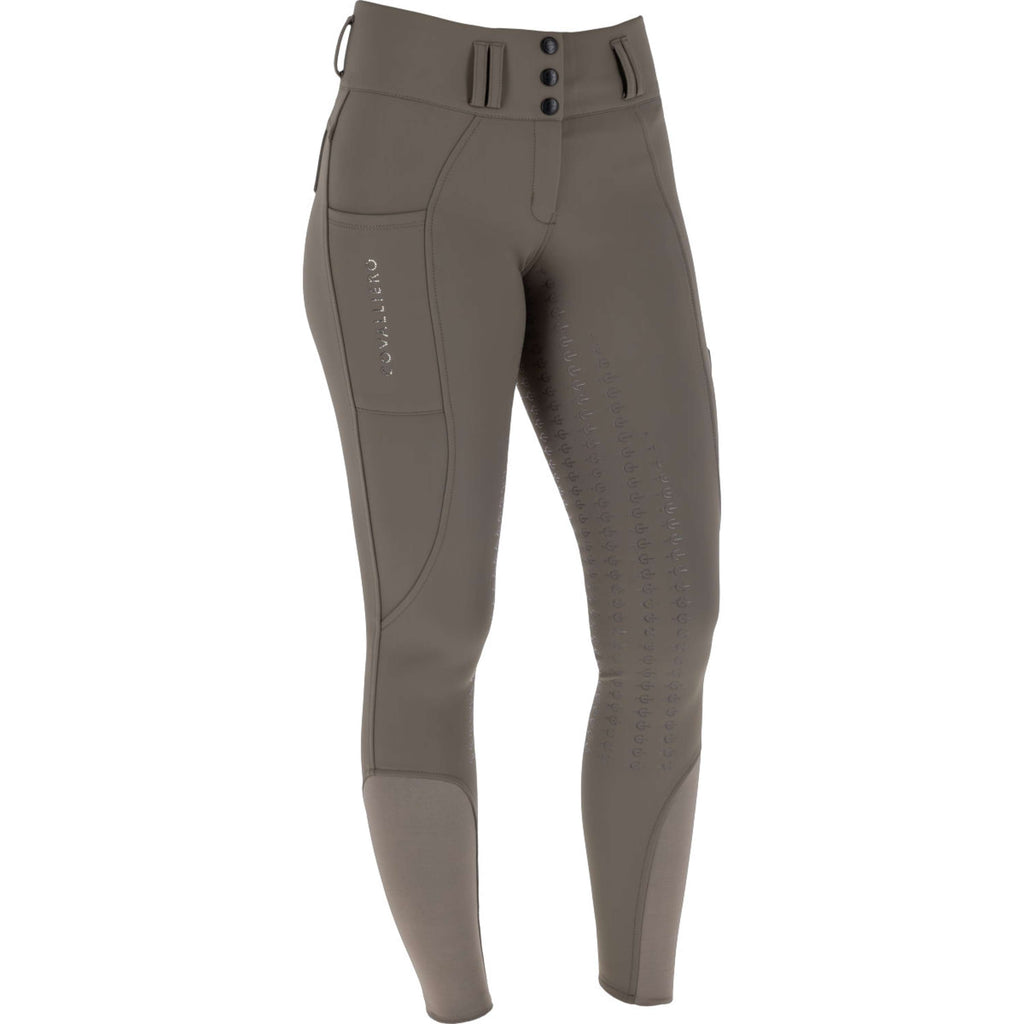 Covalliero Pantalón de Equitación Hight Waist Full Grip AW26 Milky Chocolate