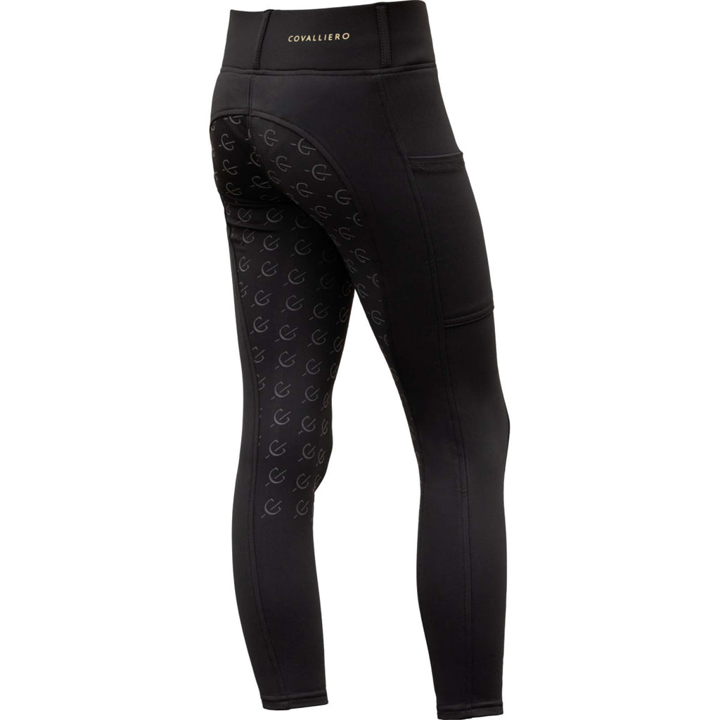 Covalliero Legging de Equitación Full Grip AW26 Kids Negro