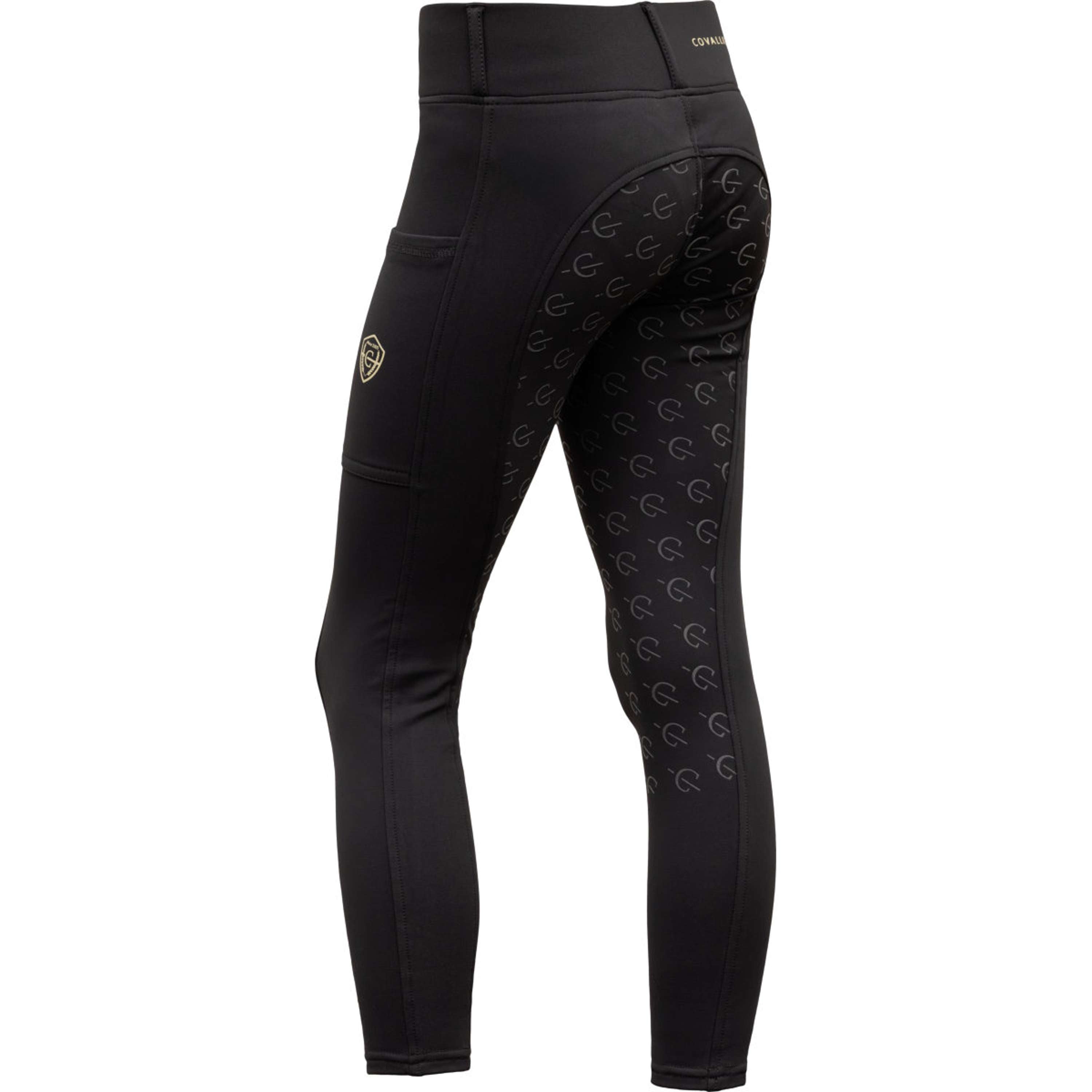 Covalliero Legging de Equitación Full Grip AW26 Kids Negro