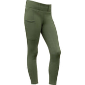 Covalliero Legging de Equitación Full Grip AW26 Kids Forest Green
