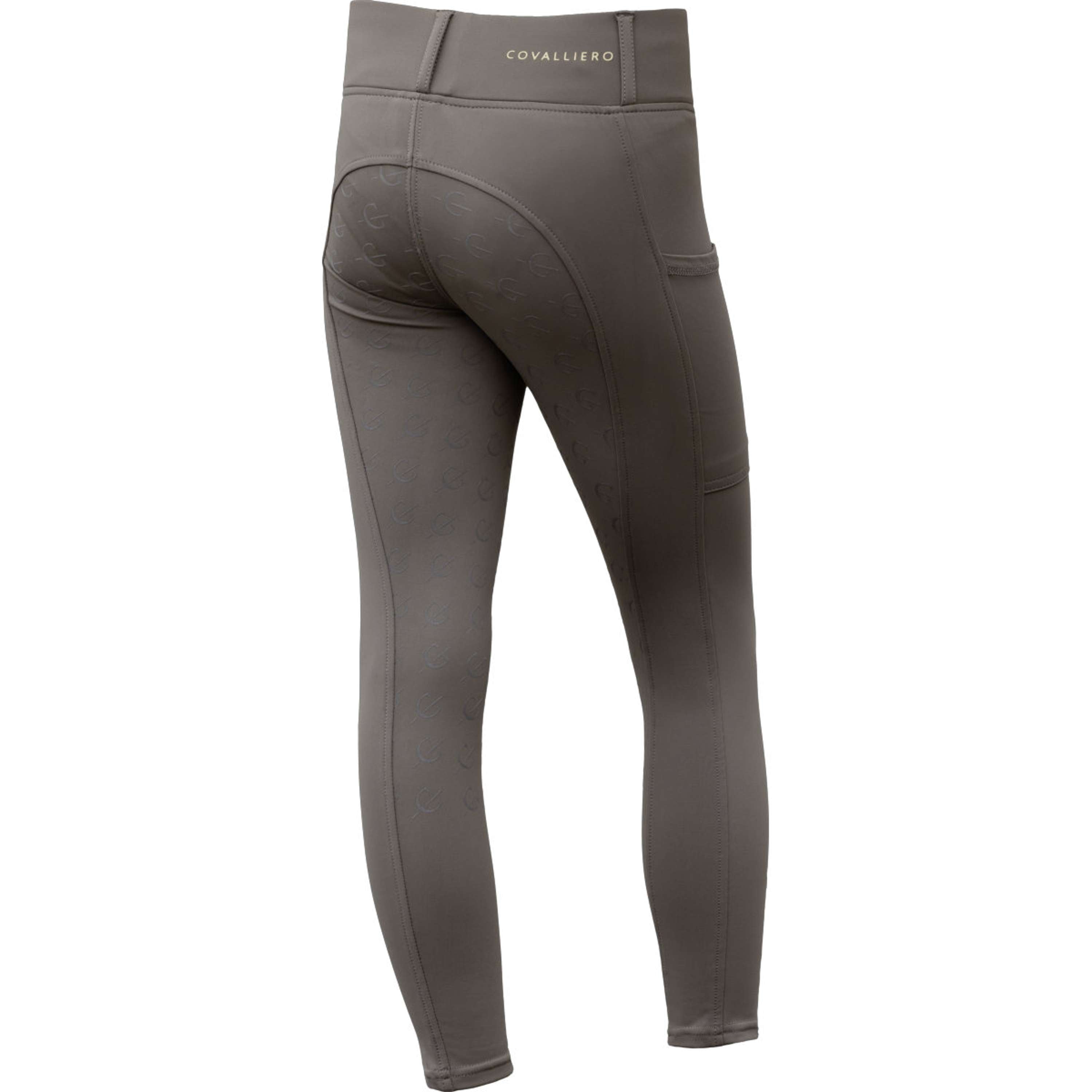 Covalliero Legging de Equitación Full Grip AW26 Kids Milky Chocolate