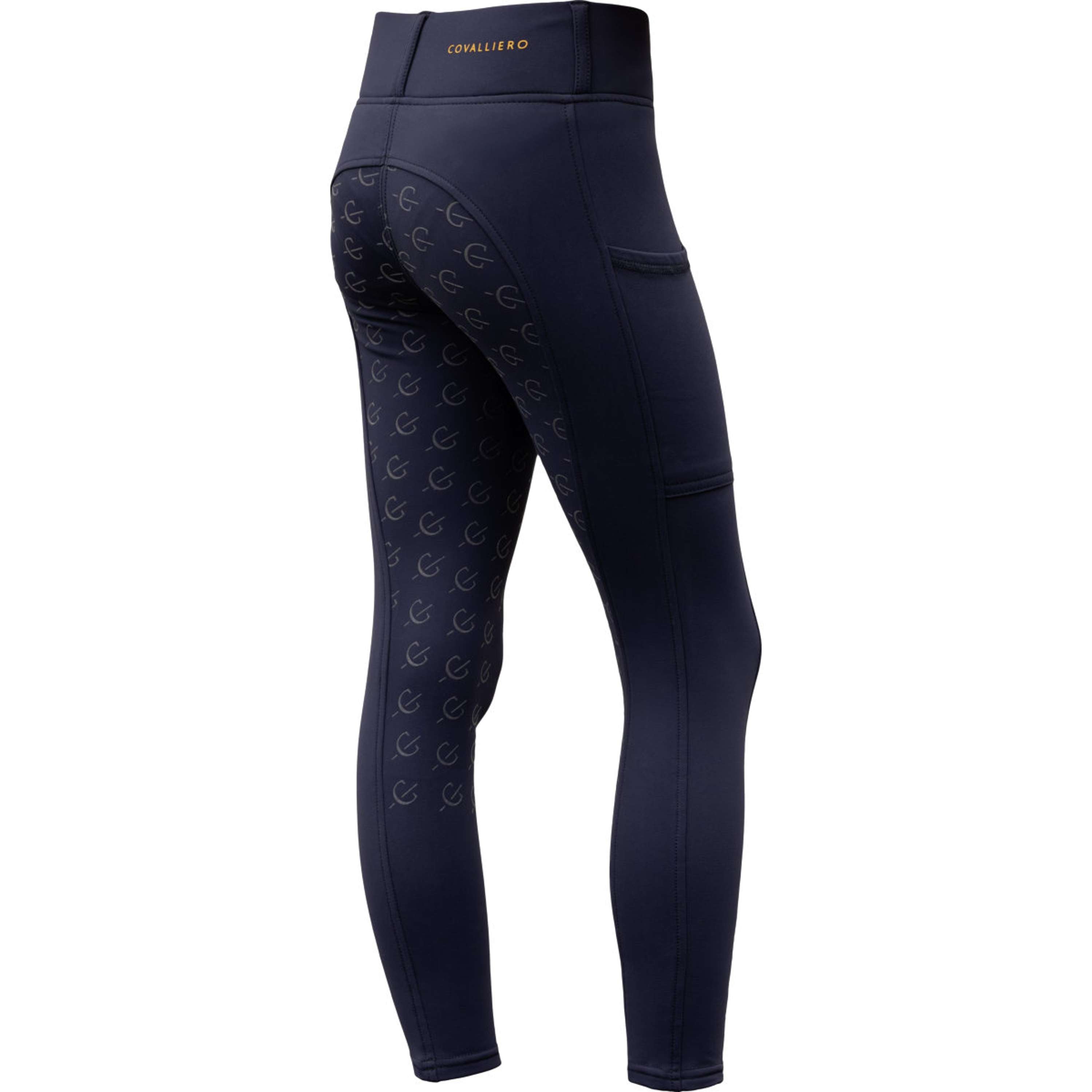 Covalliero Legging de Equitación Full Grip AW26 Kids Dark Navy