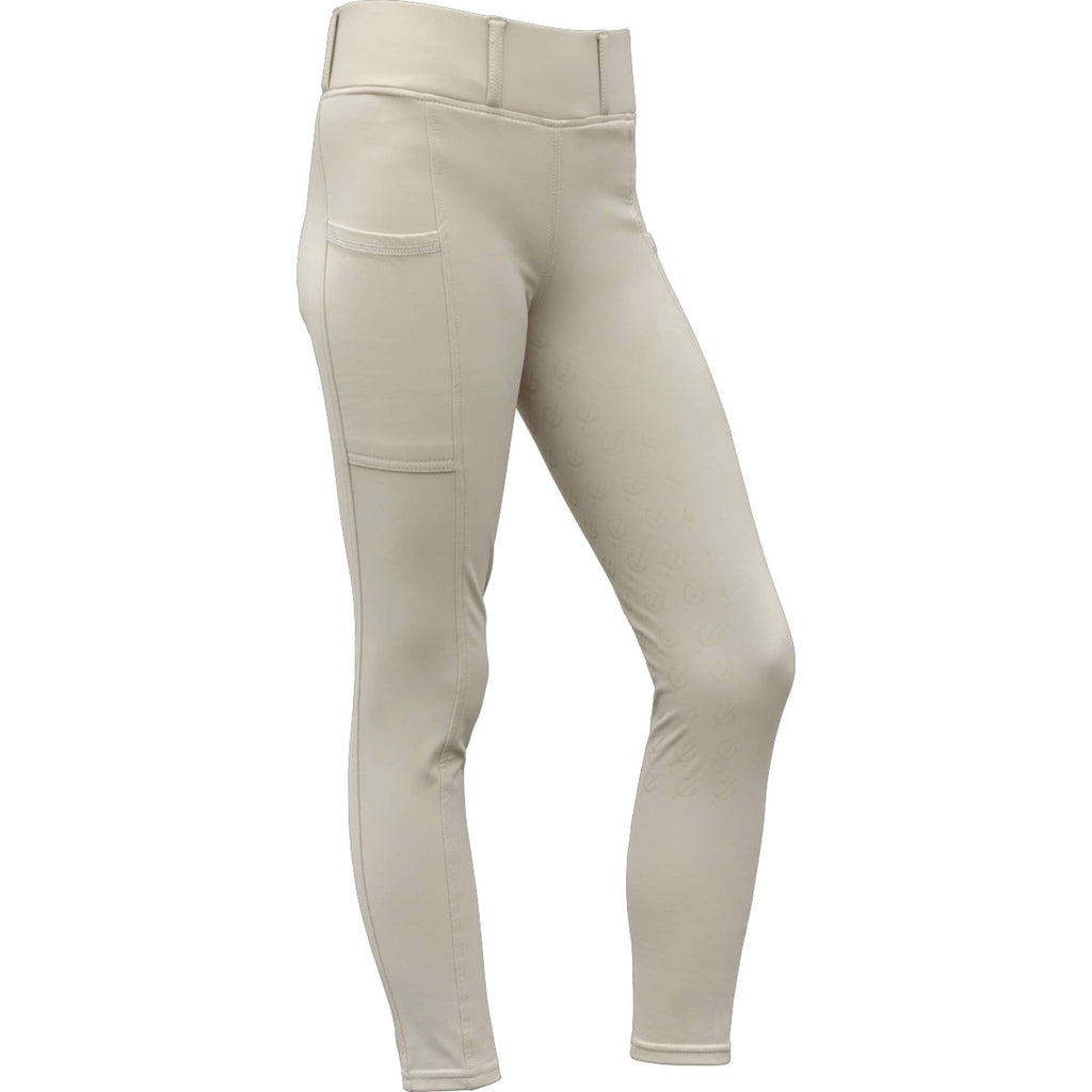Covalliero Legging de Equitación Full Grip AW26 Kids Beige