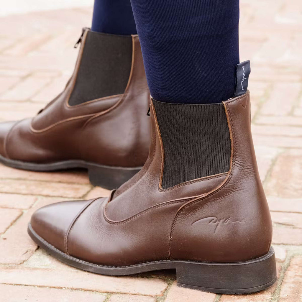 Dyon Botines Front Zipper Marron