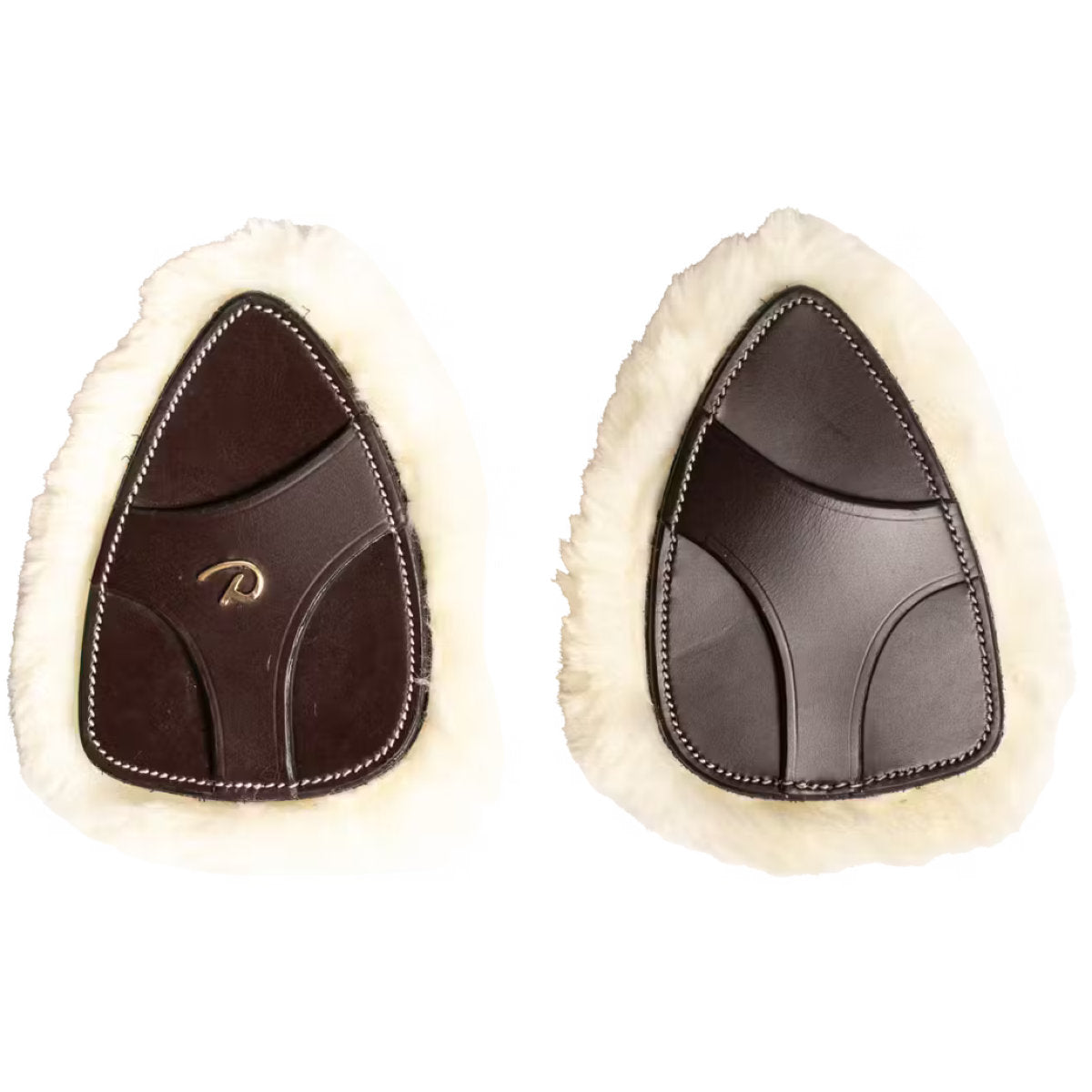 Dyon Protectores de Arneses de Pecho 5 points Piel Sintética de Oveja Marron