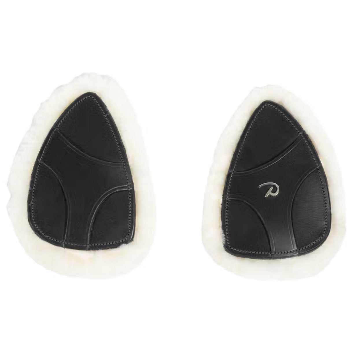 Dyon Protectores de Arneses de Pecho 5 points New English Piel Sintética de Oveja Negro