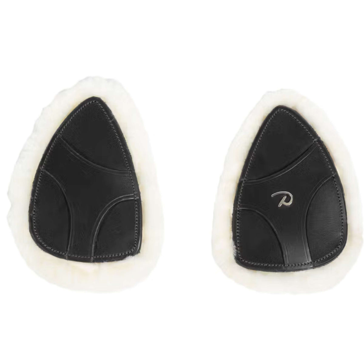 Dyon Protectores de Arneses de Pecho 5 points New English Piel Sintética de Oveja Negro