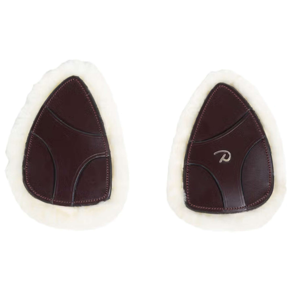 Dyon Protectores de Arneses de Pecho 5 points New English Piel Sintética de Oveja Marron