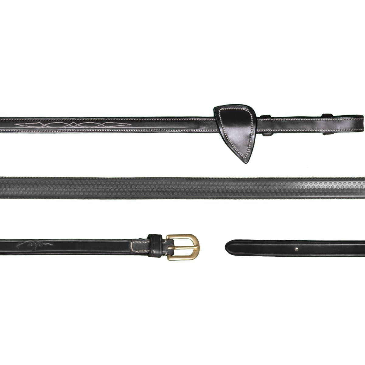 Dyon Riendas Rubber 1/2 Negro
