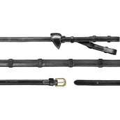 Dyon Riendas Converter Rubber 1/2 con Topes de Cuero Negro
